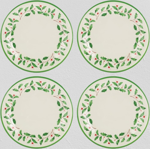 Christmas Dinner Plates